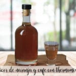 Orange liqueur and coffee with thermomix