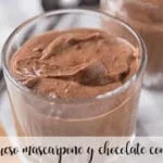 Mascarpone cheese and chocolate mousse with Thermomix