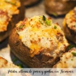 Potatoes stuffed with ham and prawns with Thermomix