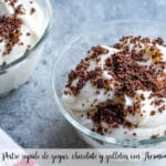 Quick dessert of yogurt, chocolate and cookies with Thermomix