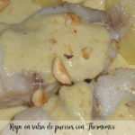 Monkfish in leek sauce with Thermomix