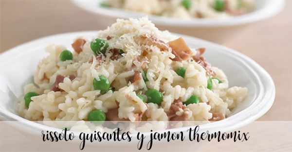 Risotto with peas and ham with thermomix