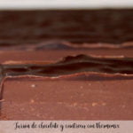 Chocolate and cointreau nougat with thermomix