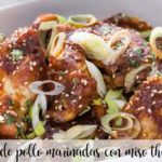 Chicken wings marinated with miso with Thermomix