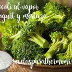 Steamed Broccoli with Old-Fashioned Yogurt and Mustard Sauce