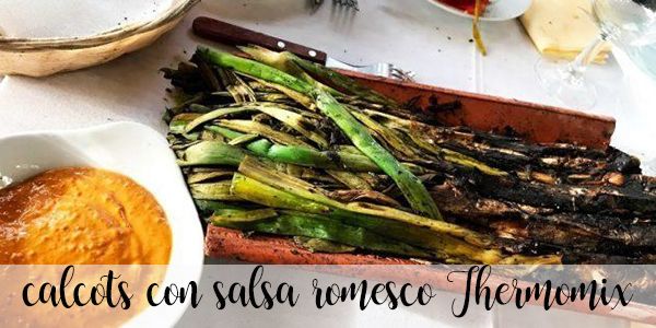 Calçots with romesco sauce Thermomix
