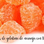 Orange jelly candies with thermomix