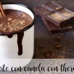 Cinnamon hot chocolate with thermomix