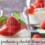 Raspberry and white chocolate cream with Thermomix