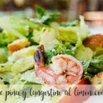 Pineapple and prawn salad with lemon with thermomix