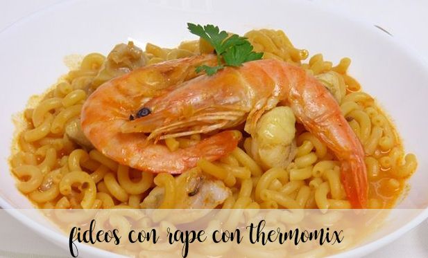 Monkfish noodles with Thermomix