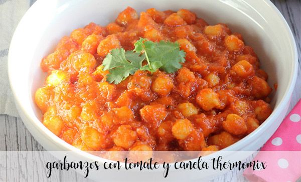 Chickpeas with tomato and cinnamon with Thermomix
