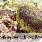 Broccoli burger with vinaigrette with Thermomix