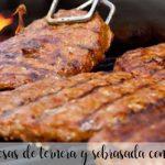 beef burgers and sobrasada with thermomix