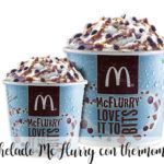 Homemade MCdonalds MCFlurry ice cream with thermomix