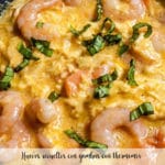 Scrambled eggs with prawns with thermomix