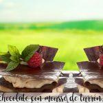 Chocolate millefeuille with nougat mousse with thermomix