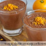 Chocolate and orange mousse with Thermomix