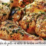 Chicken thighs in herb marinade with thermomix