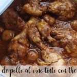 Chicken thighs in red wine with thermomix