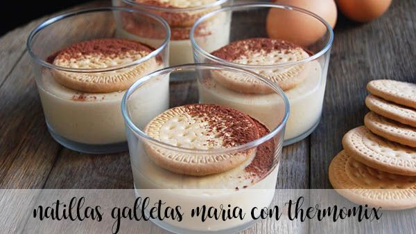 Maria cookie custard with thermomix
