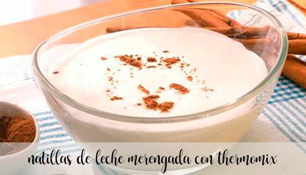 Meringue milk custard with thermomix