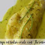 Pangasius in green sauce with Thermomix