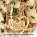 Pasta with chicken and mustard with Thermomix