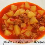 Chistorra potatoes with thermomix