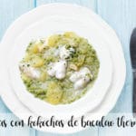 Potatoes with cod cocochas with thermomix