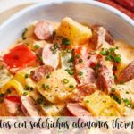 potatoes with german sausages with thermomix