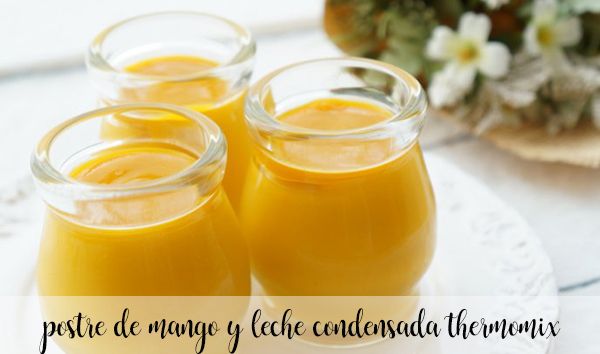 Mango and condensed milk dessert with Thermomix