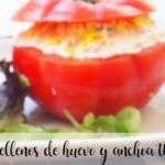 Tomatoes stuffed with eggs and anchovies with Thermomix