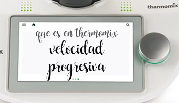 What is progressive speed in thermomix?