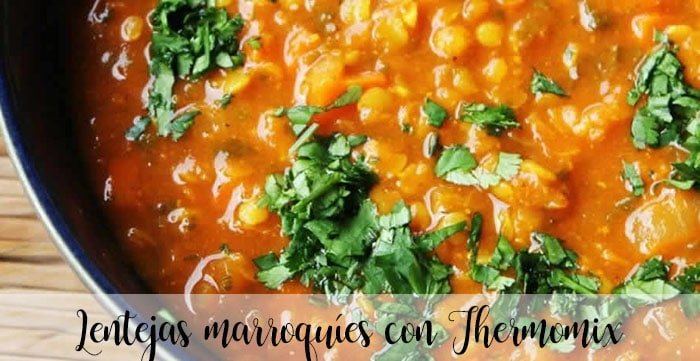 Moroccan lentils with Thermomix