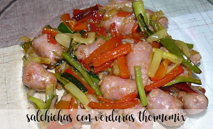 Sausages with vegetables with thermomix