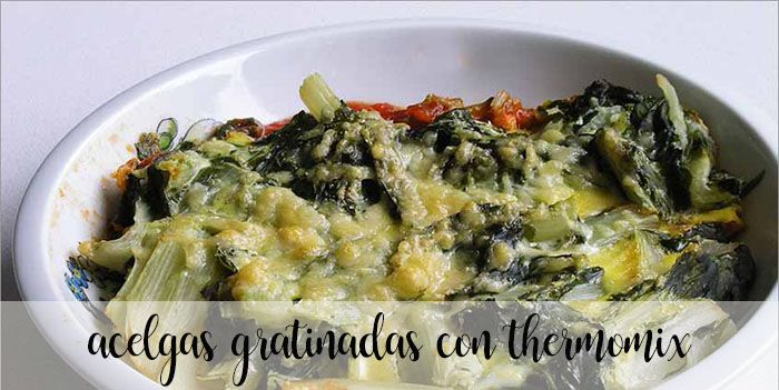 Chard au gratin with thermomix
