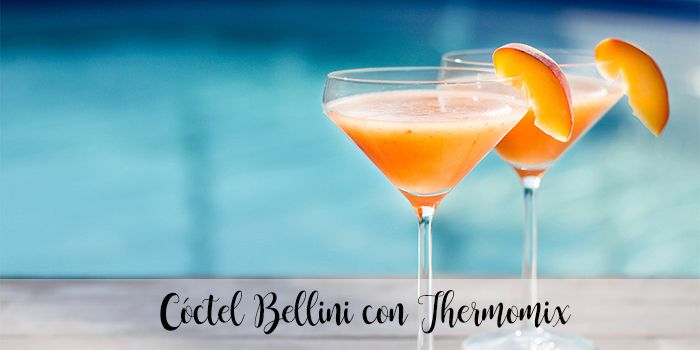 Bellini cocktail with Thermomix