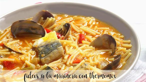 Seafood noodles with Thermomix