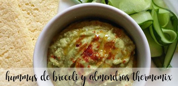Broccoli and almond hummus with Thermomix
