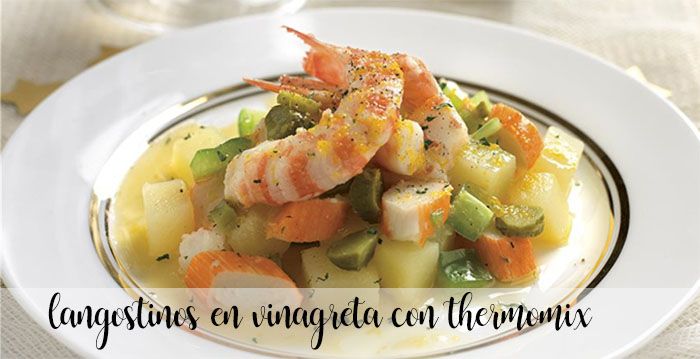 Prawns in vinaigrette with thermomix
