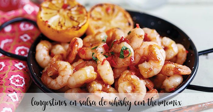 Prawns in whiskey sauce with thermomix
