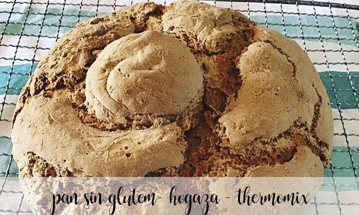 Gluten-free bread, loaf with thermomix