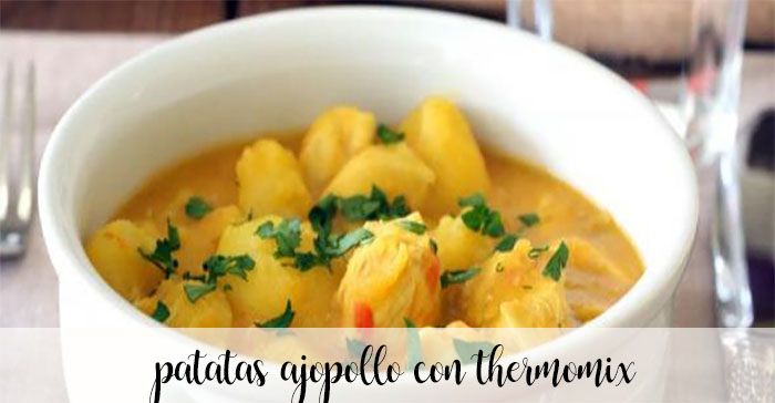 Potatoes in garlic with thermomix