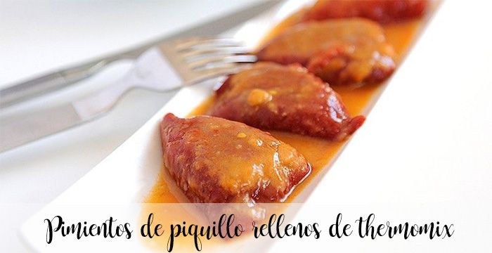 Piquillo peppers stuffed with cod thermomix