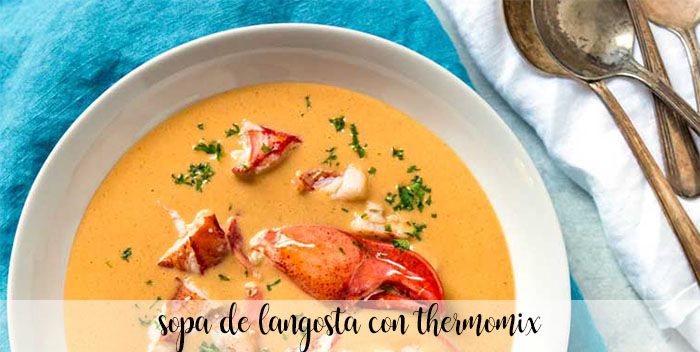 Lobster soup with thermomix