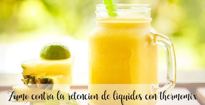 Juice against fluid retention with thermomix