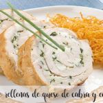 Chicken breasts stuffed with goat cheese and thermomix endives