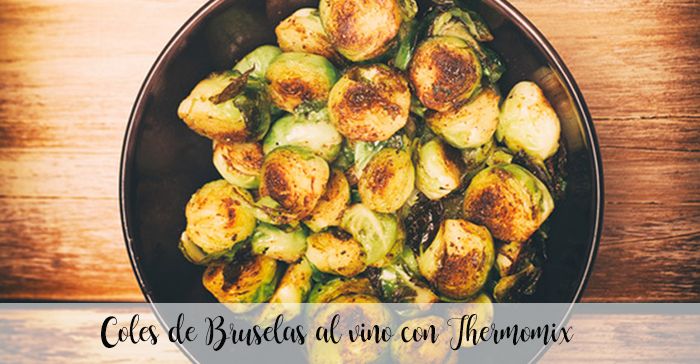 Brussels sprouts in wine with Thermomix