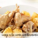 Rabbit in cream with Thermomix
